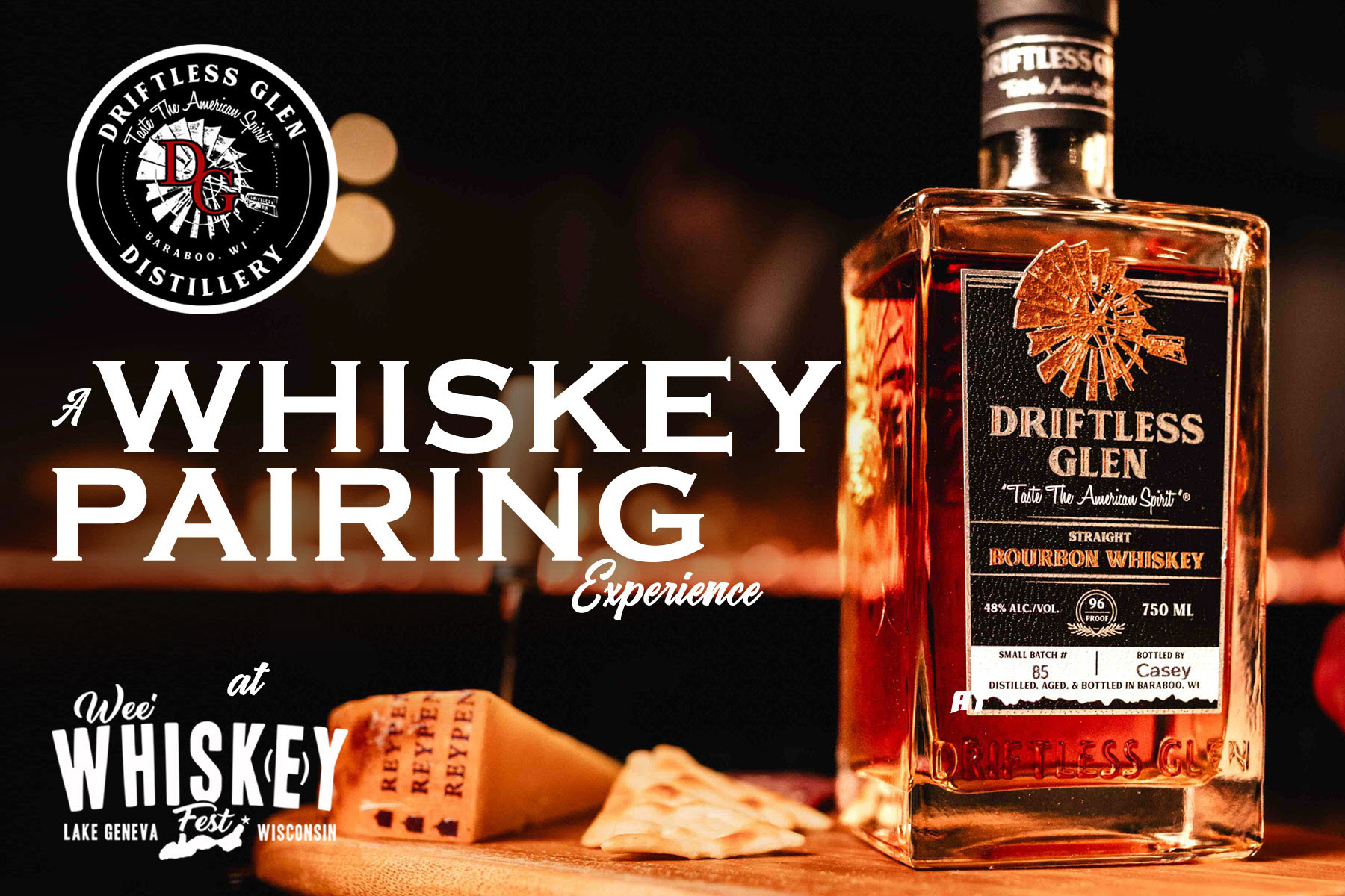 Whiskey Pairing Experience with Driftless Glen Wee Whiskey Fest